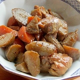 お弁当にも❤新ごぼう&鶏もも肉の煮物♪(人参)